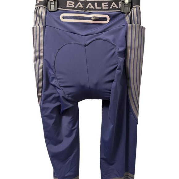 Baleaf Mens Cycling Tights S Blue & Gray Nylon/Spandex. NWT - Picture 5 of 11